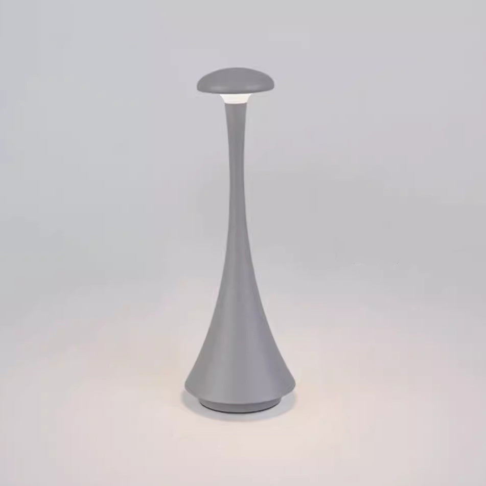 Modern Minimalist Bottle Semicircle Aluminum Acrylic LED Table Lamp For Bedroom