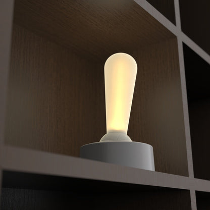 Modern Minimalist Oval Handle Toggle Cylinder Base ABS Silicone LED Table Lamp For Bedroom