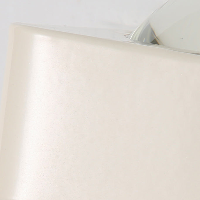Modern Minimalist Square Half Round Rounded Edge Stainless Steel Glass LED Wall Sconce Lamp For Bedroom