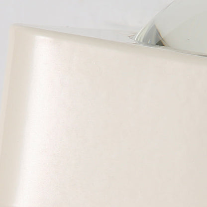 Modern Minimalist Square Half Round Rounded Edge Stainless Steel Glass LED Wall Sconce Lamp For Bedroom