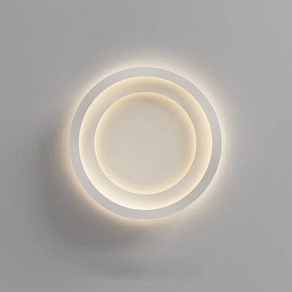 Modern Minimalist Round Irregular Iron Acrylic LED Flush Mount Ceiling Light For Bedroom