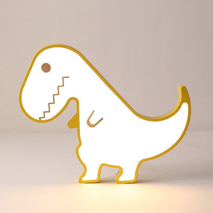 Contemporary Scandinavian Cartoon Kids Dinosaur Iron Acrylic LED Flush Mount Ceiling Light For Bedroom