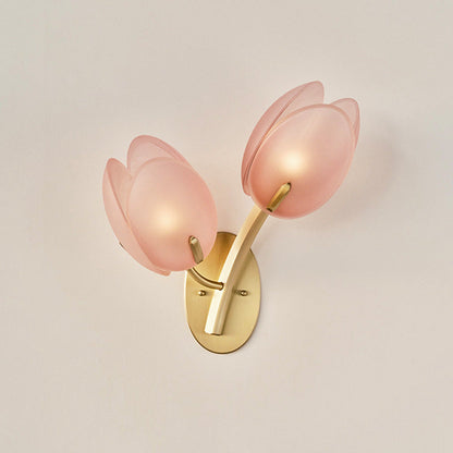 Contemporary Scandinavian Pod Oval Base Iron Glass 1/2 Light Wall Sconce Lamp For Bedroom