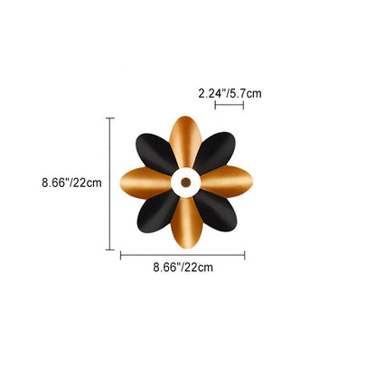 Modern Minimalist Waterproof Plum Blossom Die-Cast Aluminum Acrylic LED Wall Sconce Lamp For Living Room