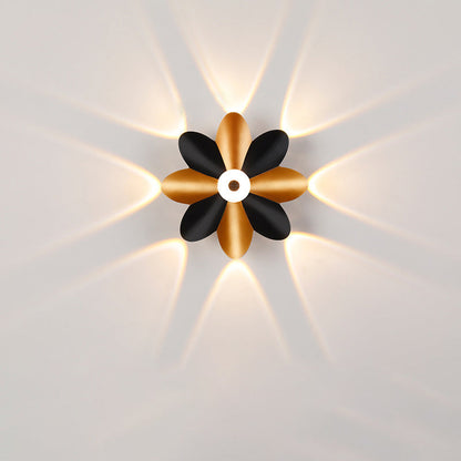 Modern Minimalist Waterproof Plum Blossom Die-Cast Aluminum Acrylic LED Wall Sconce Lamp For Living Room