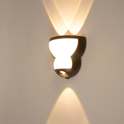 Contemporary Creative Waterproof Gourd Die-Cast Aluminum LED Outdoor Wall Sconce Lamp For Outdoor Patio