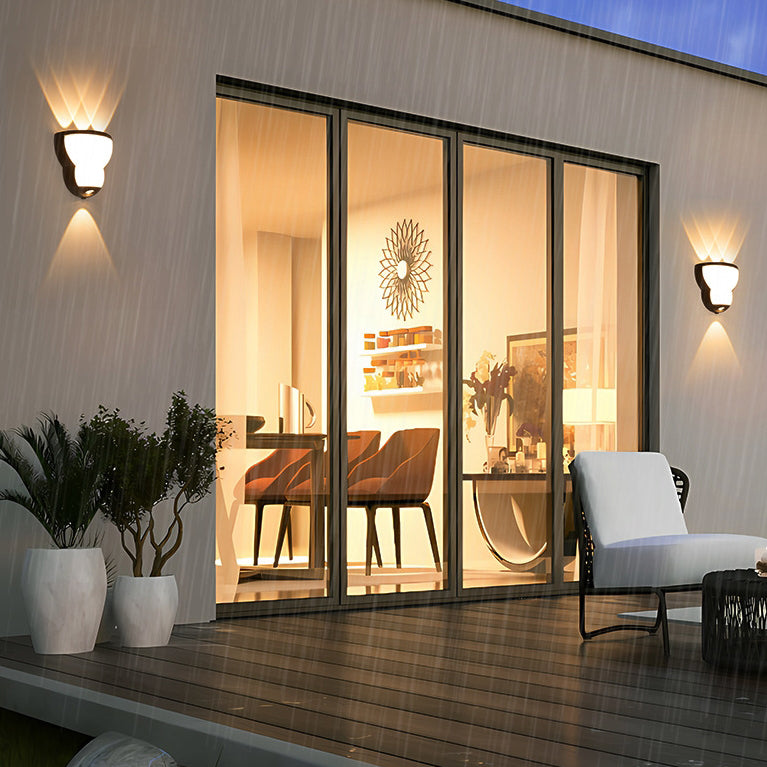 Contemporary Creative Waterproof Gourd Die-Cast Aluminum LED Outdoor Wall Sconce Lamp For Outdoor Patio