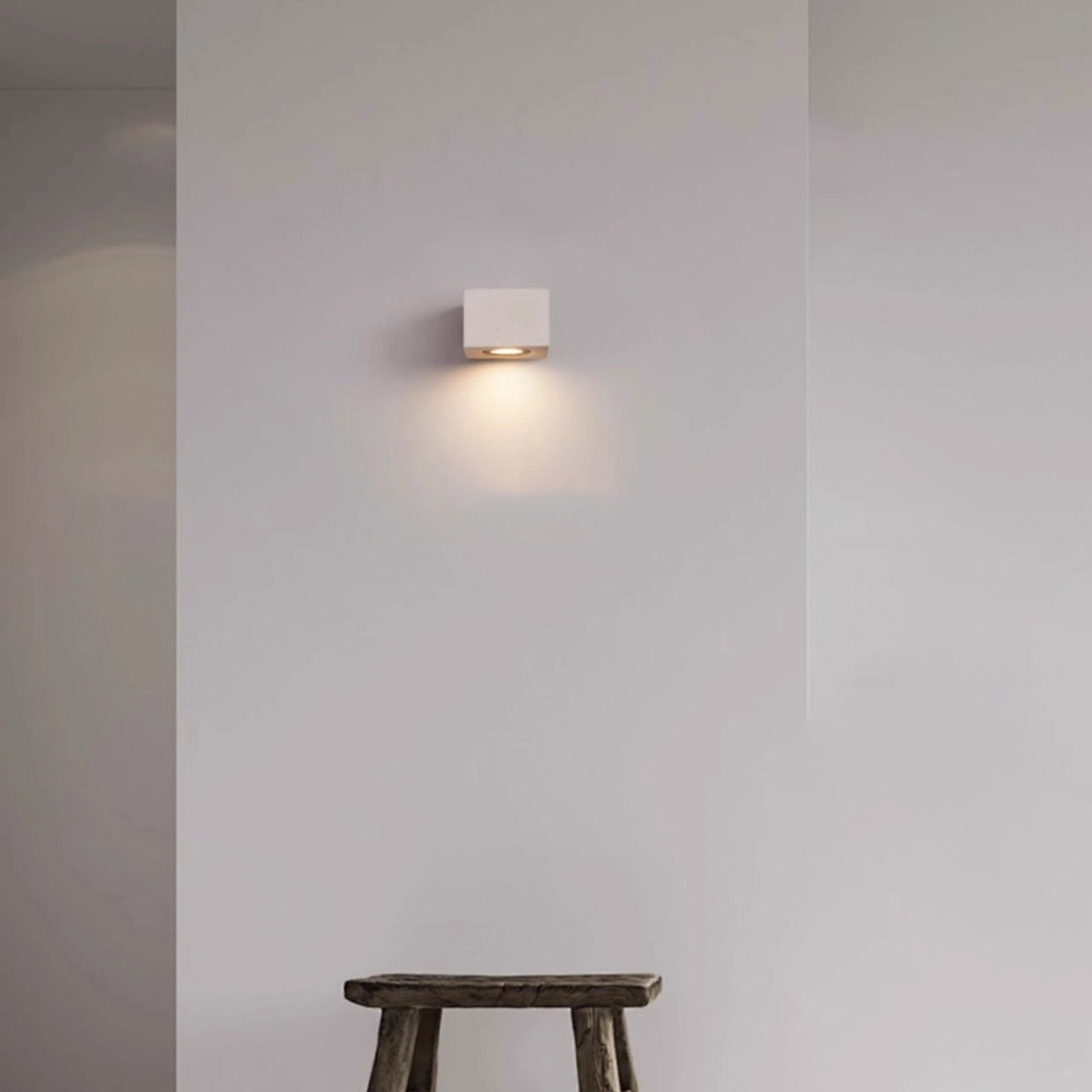 Modern Minimalist Waterproof Square Rectangle Terrazzo Hardware LED Outdoor Wall Sconce Lamp For Outdoor Patio