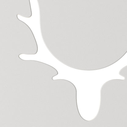 Contemporary Creative Rectangle Round Rose Note Deer Iron Acrylic LED Wall Sconce Lamp For Bedroom