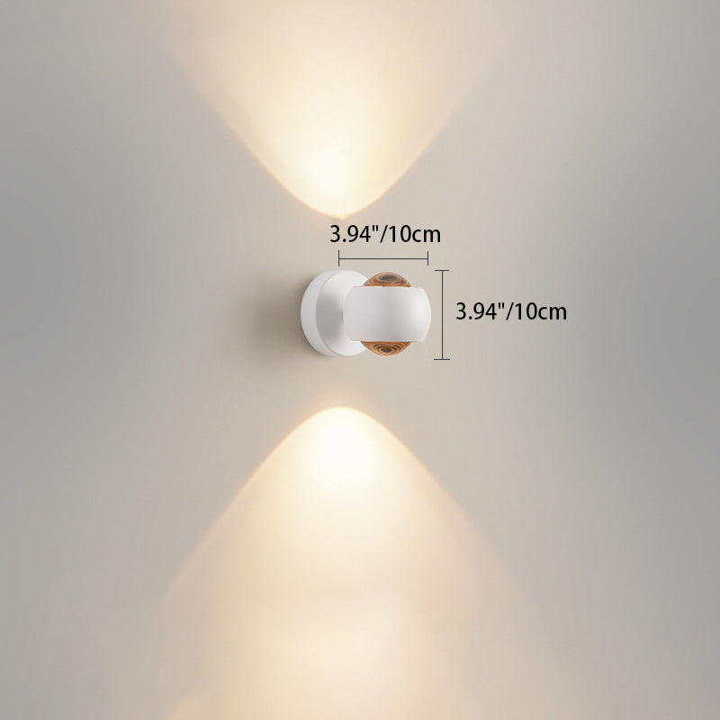 مصباح حائط LED زجاجي كروي من الألومنيوم بتصميم عصري بسيط لغرفة النوم 