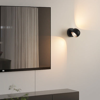 مصباح حائط LED زجاجي كروي من الألومنيوم بتصميم عصري بسيط لغرفة النوم 