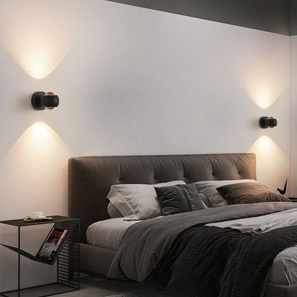 مصباح حائط LED زجاجي كروي من الألومنيوم بتصميم عصري بسيط لغرفة النوم 