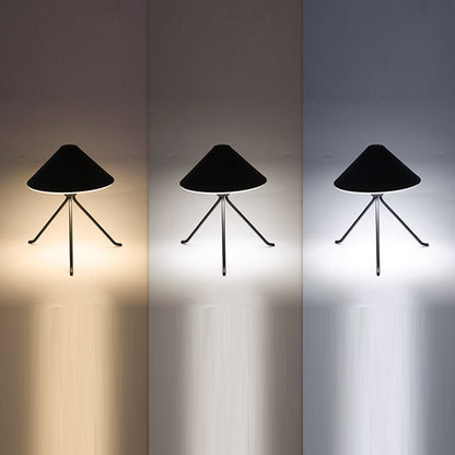Contemporary Creative Round Table Tripods Iron Acrylic LED Table Lamp For Bedroom