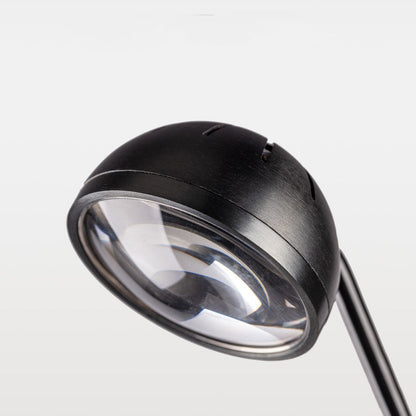 Modern Minimalist Semicircle Cylinder Aluminum Glass LED Standing Floor Lamp For Living Room