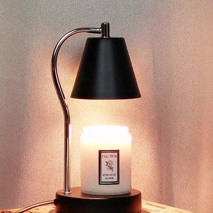 Contemporary Simplicity Iron Semi-Conical 1-Light Melting Wax Table Lamp For Bedroom