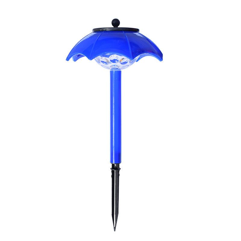 Contemporary Creative ABS Umbrella-Shape Solar Waterproof LED Lawn Insert Light For Outdoor Patio