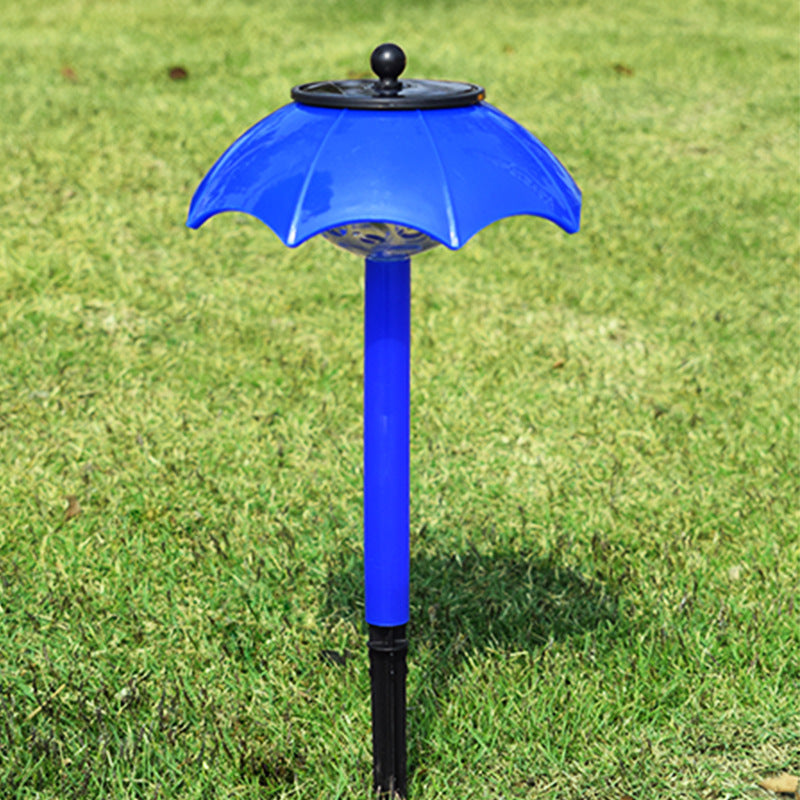 Contemporary Creative ABS Umbrella-Shape Solar Waterproof LED Lawn Insert Light For Outdoor Patio