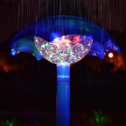 Contemporary Creative ABS Umbrella-Shape Solar Waterproof LED Lawn Insert Light For Outdoor Patio