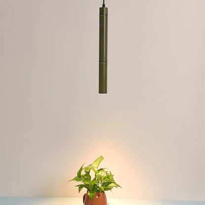Modern Minimalist Aluminum Bamboo Tube Design LED Pendant Light For Dining Room