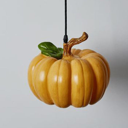 Contemporary Creative Resin Pumpkin 1-Light Pendant Light For Dining Room