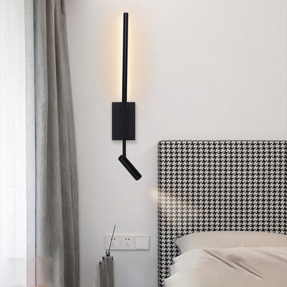 مصباح حائط LED طويل من الأكريليك بتصميم عصري بسيط لغرفة المعيشة 