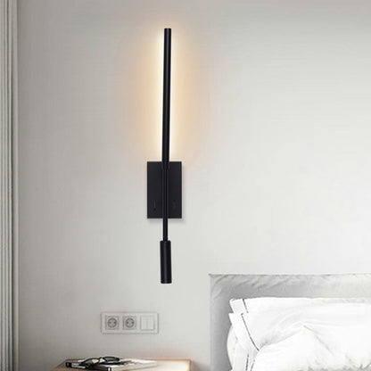 مصباح حائط LED طويل من الأكريليك بتصميم عصري بسيط لغرفة المعيشة 