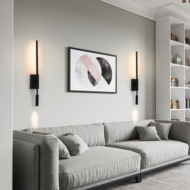 مصباح حائط LED طويل من الأكريليك بتصميم عصري بسيط لغرفة المعيشة 