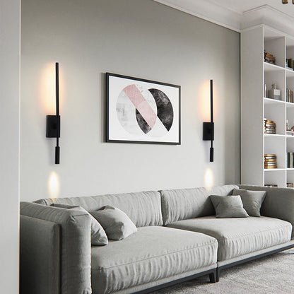 مصباح حائط LED طويل من الأكريليك بتصميم عصري بسيط لغرفة المعيشة 