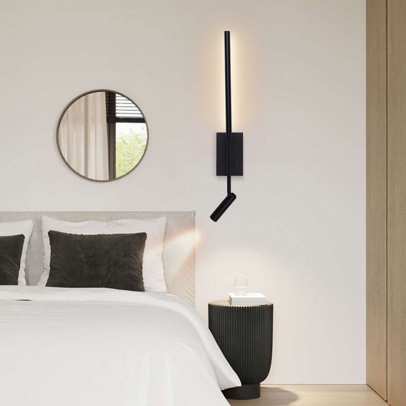 مصباح حائط LED طويل من الأكريليك بتصميم عصري بسيط لغرفة المعيشة 