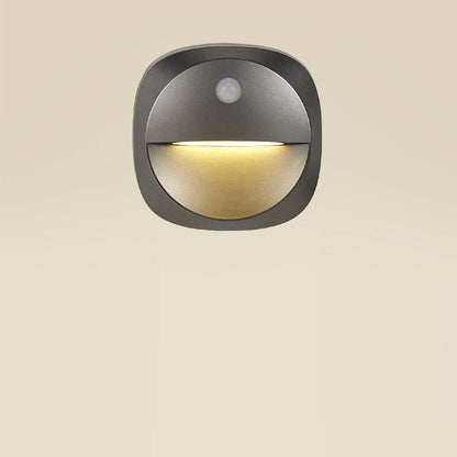 Modern Minimalist ABS Square Magnetic LED USB Human Sensor Night Light Wall Sconce Lamp For Hallway