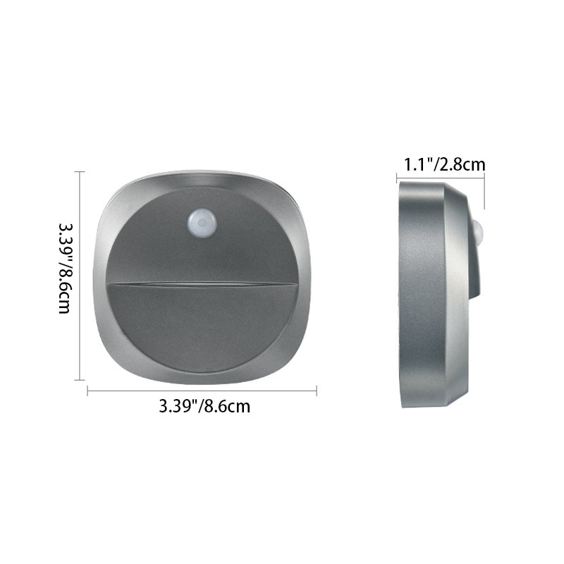 Modern Minimalist ABS Square Magnetic LED USB Human Sensor Night Light Wall Sconce Lamp For Hallway