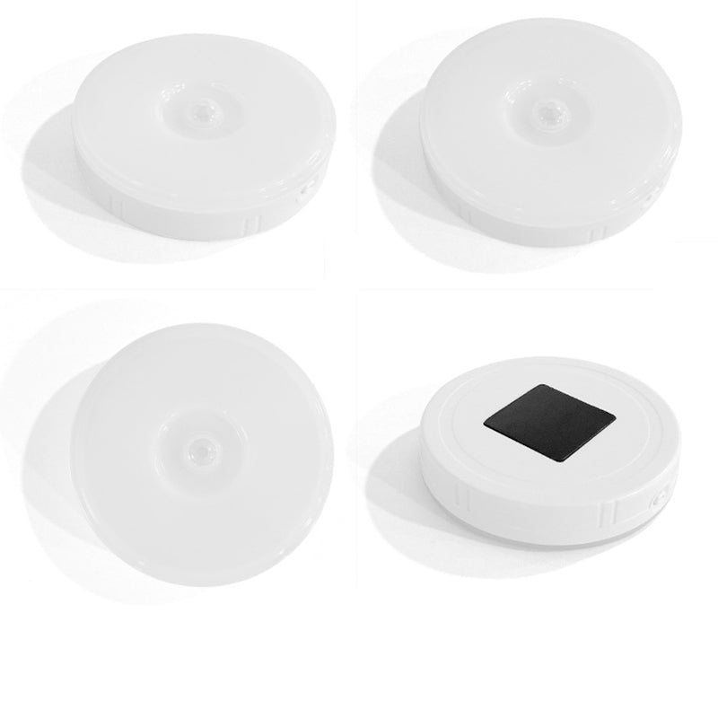 Modern Minimalist Round ABS Magnetic LED USB Human Sensor Night Light Wall Sconce Lamp For Bedroom