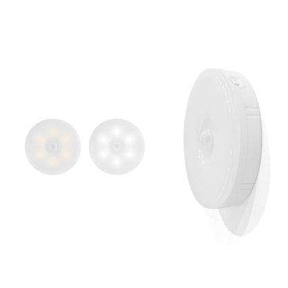 Modern Minimalist Round ABS Magnetic LED USB Human Sensor Night Light Wall Sconce Lamp For Bedroom