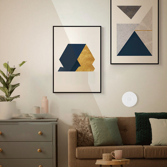 Modern Minimalist Round ABS Magnetic LED USB Human Sensor Night Light Wall Sconce Lamp For Bedroom