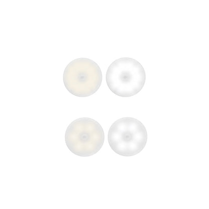 Modern Minimalist Round ABS Magnetic LED USB Human Sensor Night Light Wall Sconce Lamp For Bedroom