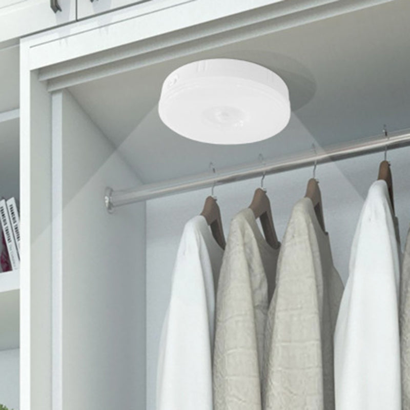 Modern Minimalist Round ABS Magnetic LED USB Human Sensor Night Light Wall Sconce Lamp For Bedroom