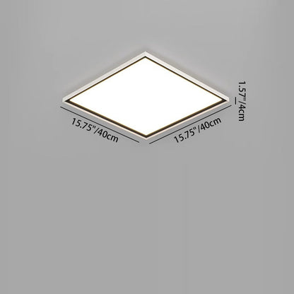 Modern Minimalist Geometric Circle Aluminum LED Flush Mount Ceiling Light For Living Room