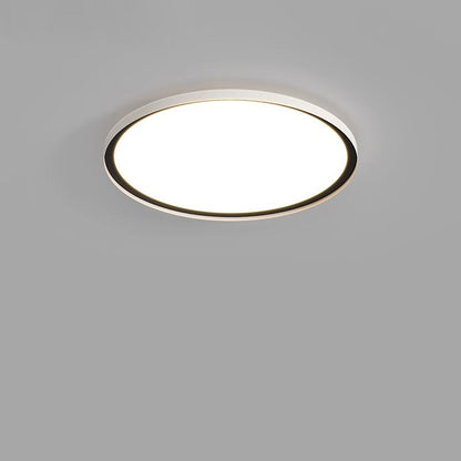 Modern Minimalist Geometric Circle Aluminum LED Flush Mount Ceiling Light For Living Room