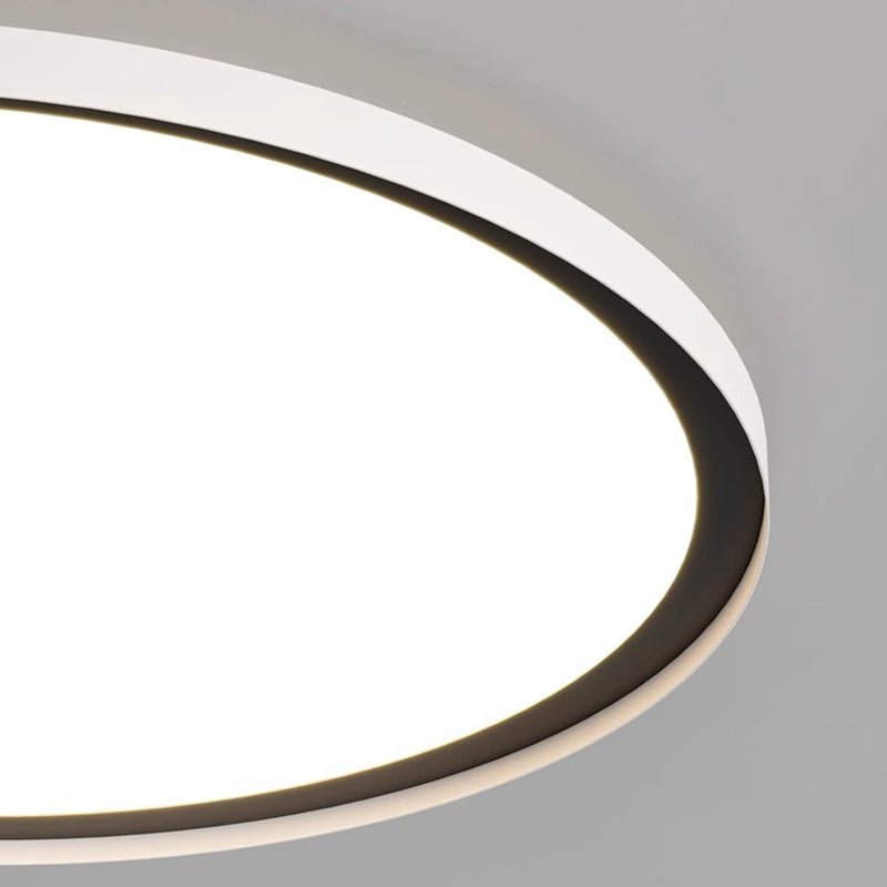 Modern Minimalist Geometric Circle Aluminum LED Flush Mount Ceiling Light For Living Room