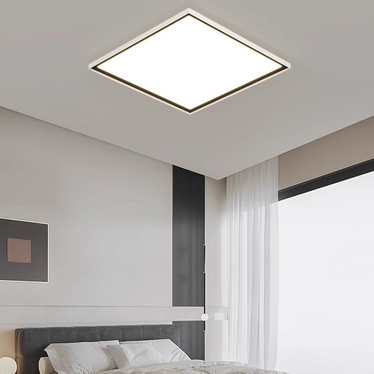 Modern Minimalist Geometric Circle Aluminum LED Flush Mount Ceiling Light For Living Room