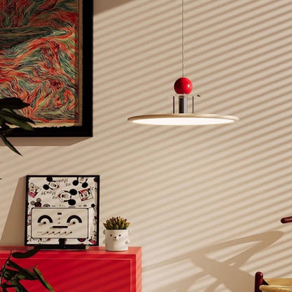 مصباح LED دائري هندسي معاصر من الألومنيوم والحديد لغرفة النوم
