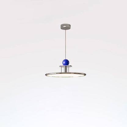 مصباح LED دائري هندسي معاصر من الألومنيوم والحديد لغرفة النوم