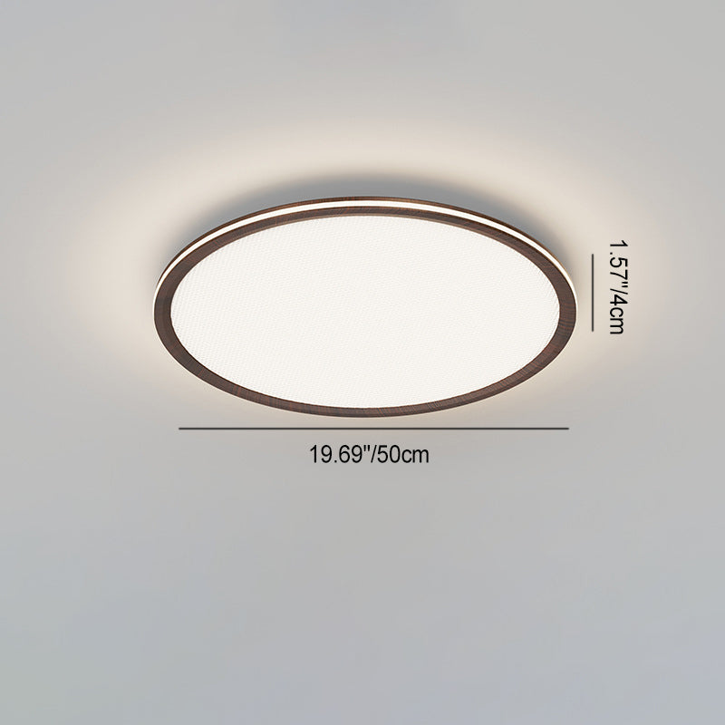 Modern Minimalist Geometric Square Aluminum Acrylic LED Flush Mount Ceiling Light For Living Room