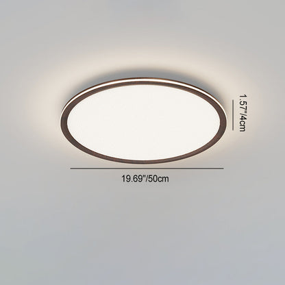 Modern Minimalist Geometric Square Aluminum Acrylic LED Flush Mount Ceiling Light For Living Room
