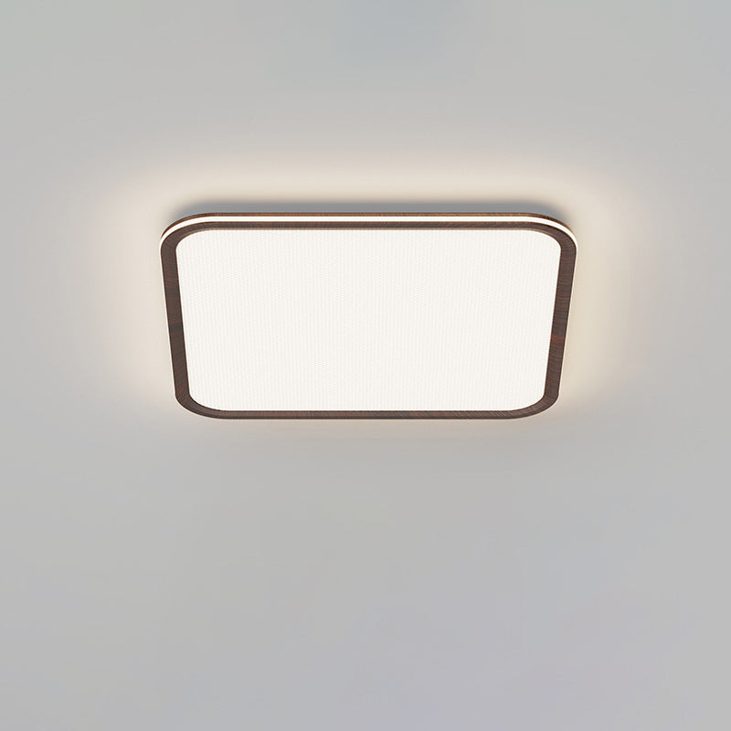 Modern Minimalist Geometric Square Aluminum Acrylic LED Flush Mount Ceiling Light For Living Room