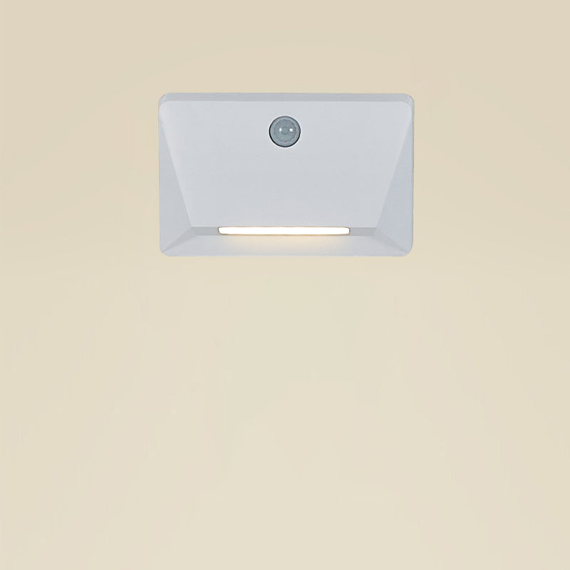 Modern Minimalist Human Sensor ABS Rectangle Magnetic LED Night Light Wall Sconce Lamp For Living Room