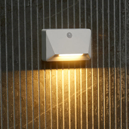 Modern Minimalist Human Sensor ABS Rectangle Magnetic LED Night Light Wall Sconce Lamp For Living Room