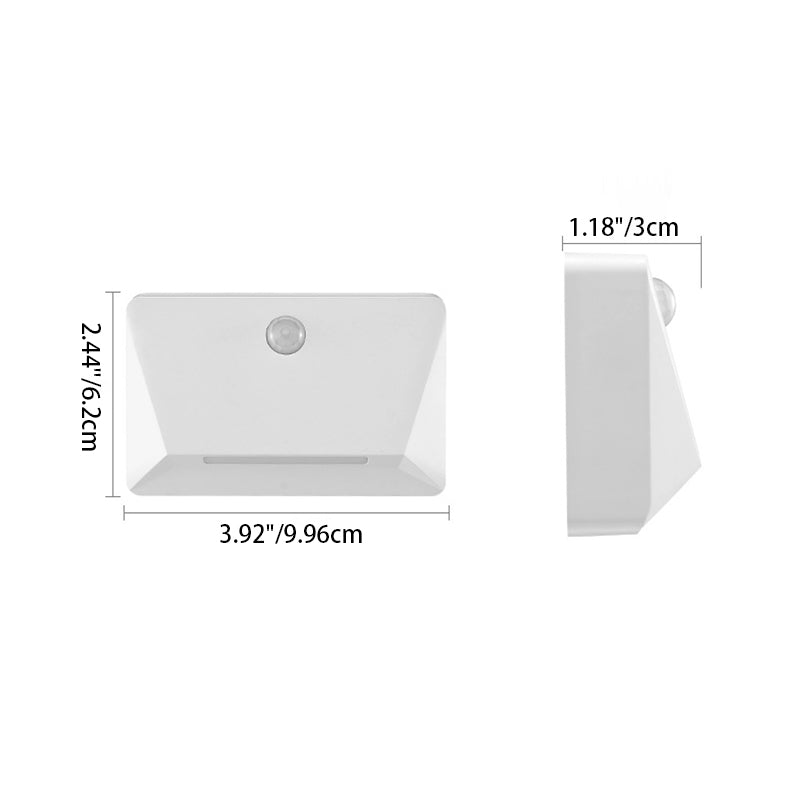 Modern Minimalist Human Sensor ABS Rectangle Magnetic LED Night Light Wall Sconce Lamp For Living Room