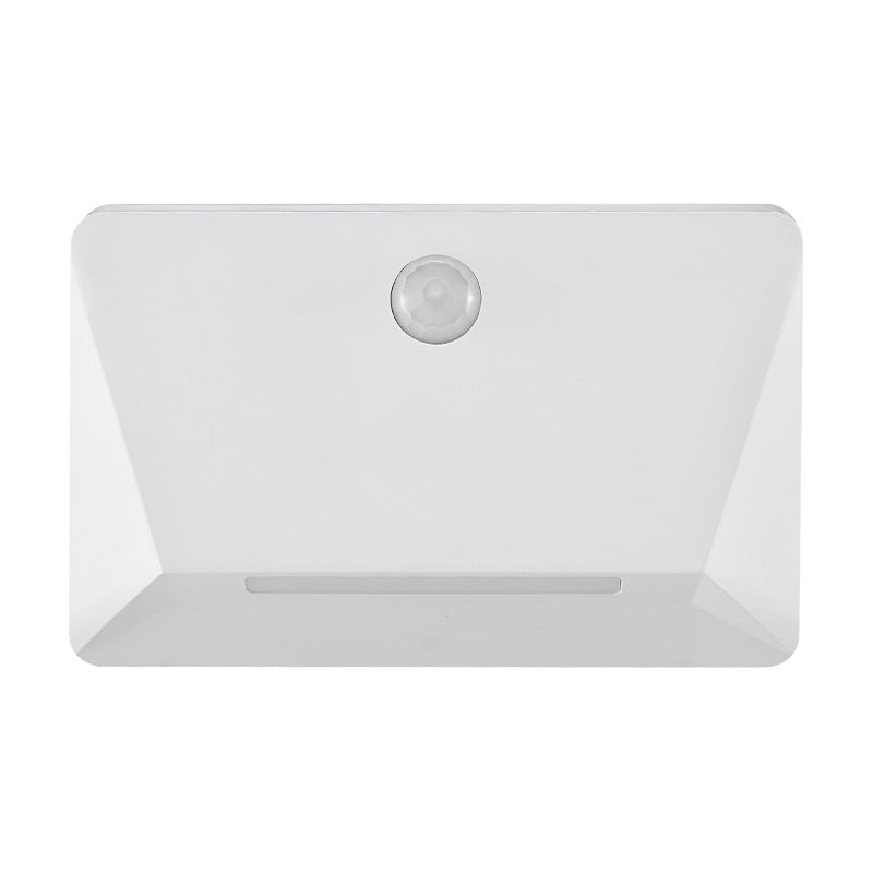 Modern Minimalist Human Sensor ABS Rectangle Magnetic LED Night Light Wall Sconce Lamp For Living Room