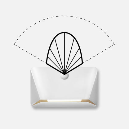 Modern Minimalist Human Sensor ABS Rectangle Magnetic LED Night Light Wall Sconce Lamp For Living Room